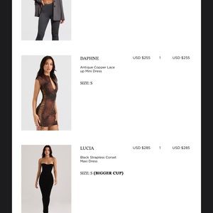 House of CB Daphne Antique Cooper Mini Dress